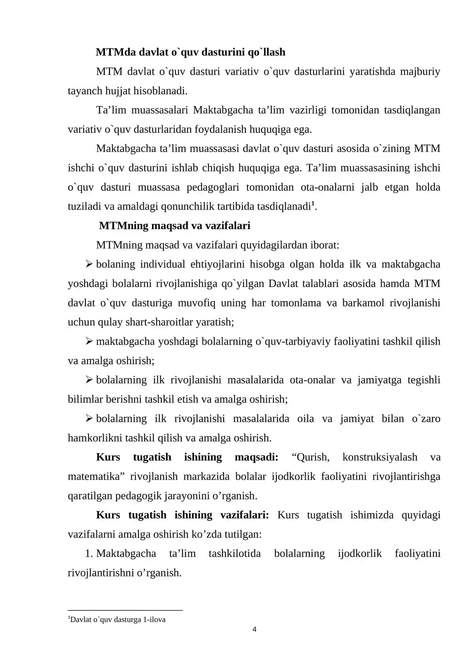 KURSNI TUGATISH ISHI 4