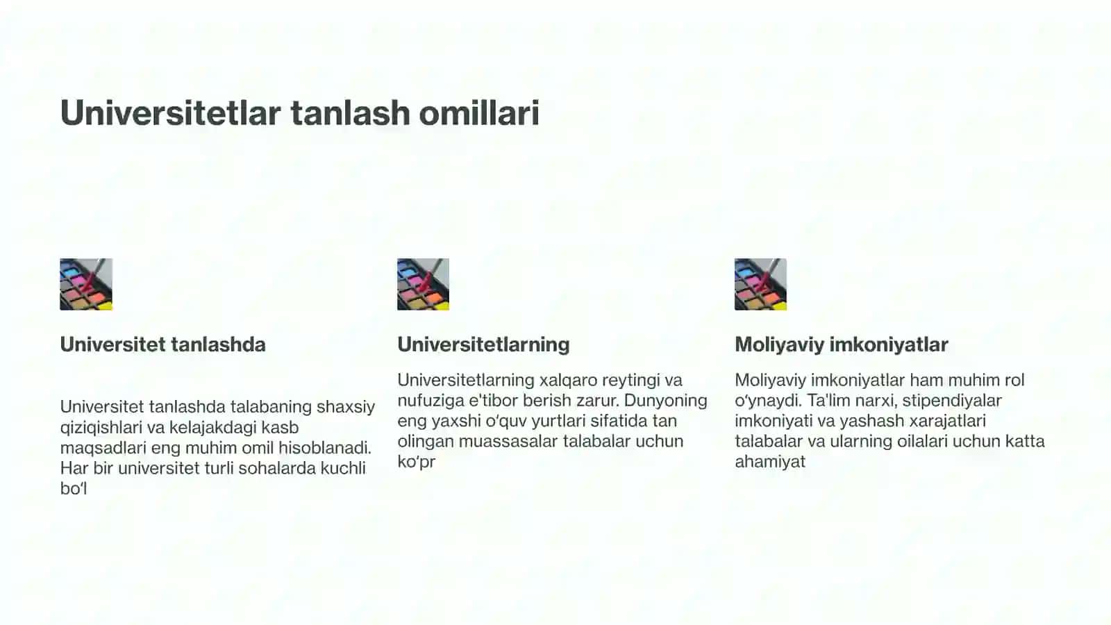 Dunyodagi top 10 ta Oliy ta'lim muassasalari va ular joylashgan davlatlar 4