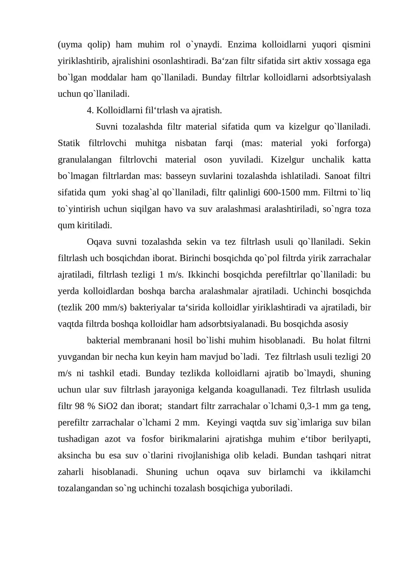 Oqava suvlarni tozalash 4