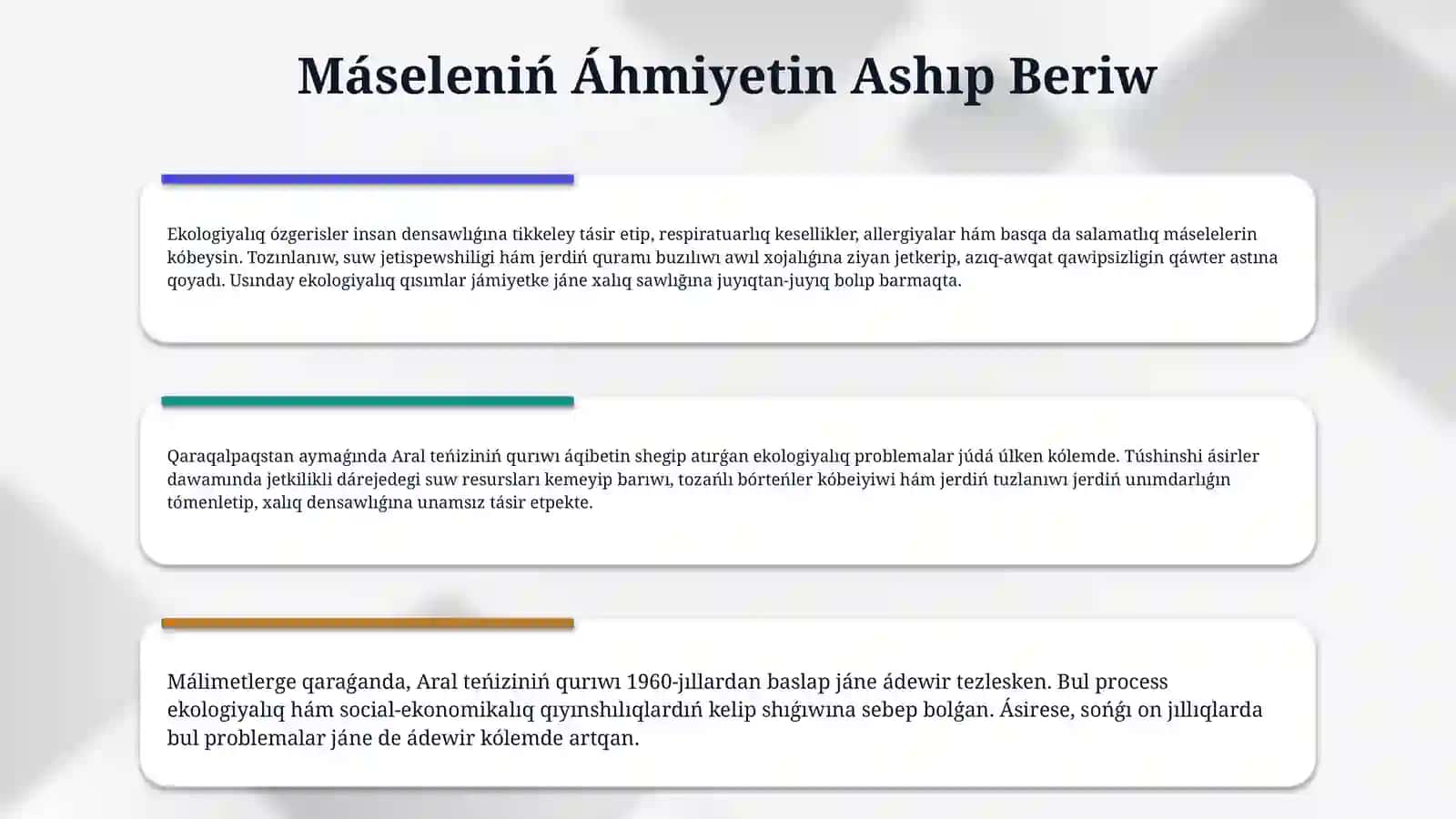 Ekologiyaliq krizisler ha'm olardin' aldin aliw ilajlari 4