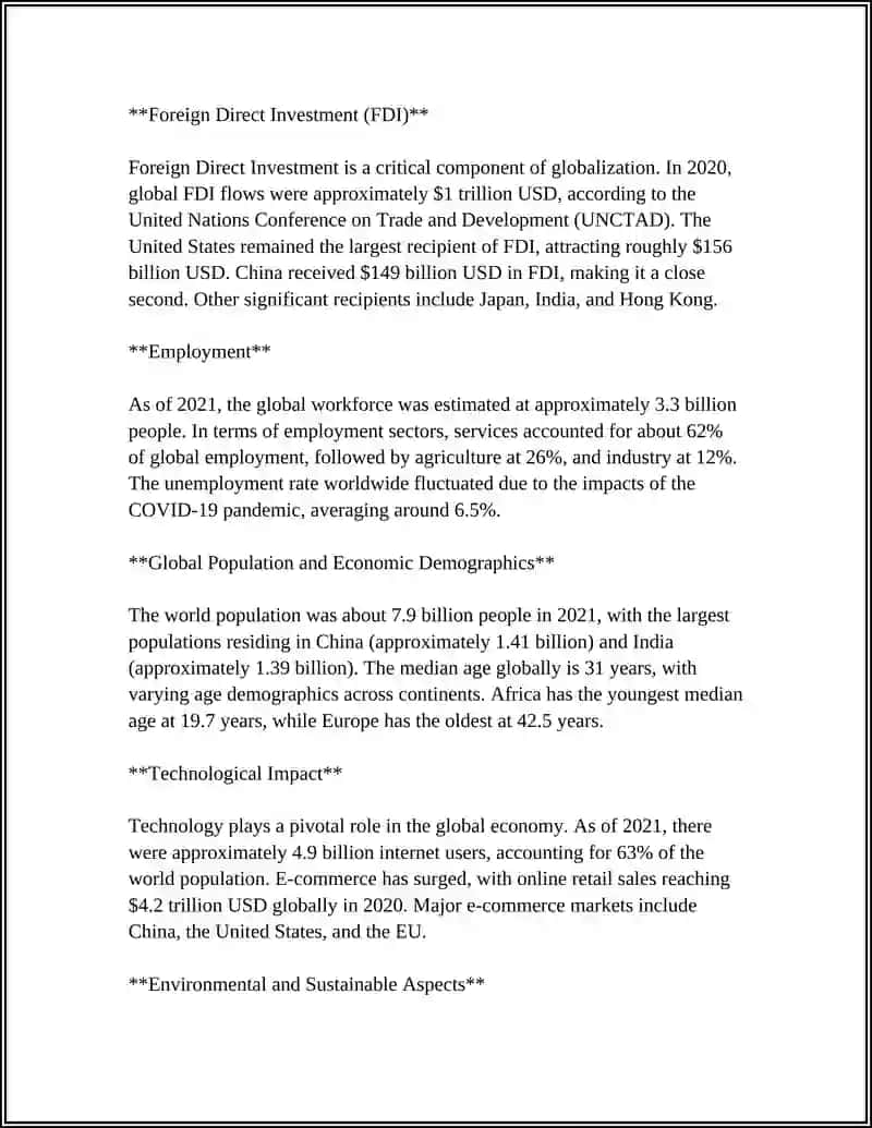 The Global Economy: An Overview 4