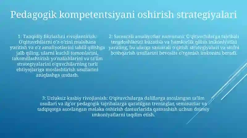 Pedagogik Kompitentlikni Shakllantirishning Samaradorligi 4