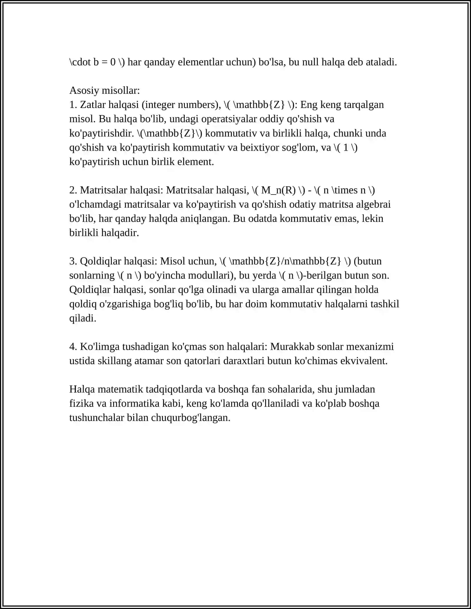 HALQA TUSHUNCHASI.HALQA TURLARI.QISM-HALQA.FAKTOR HALQA 4