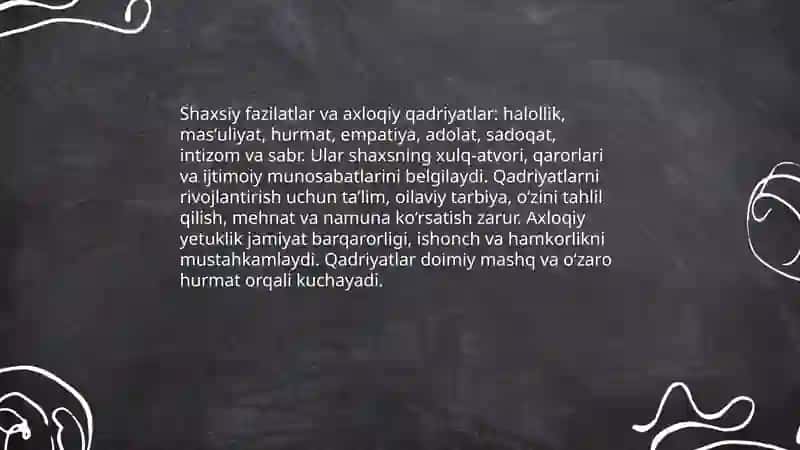 Xarakter va qobilyat 4