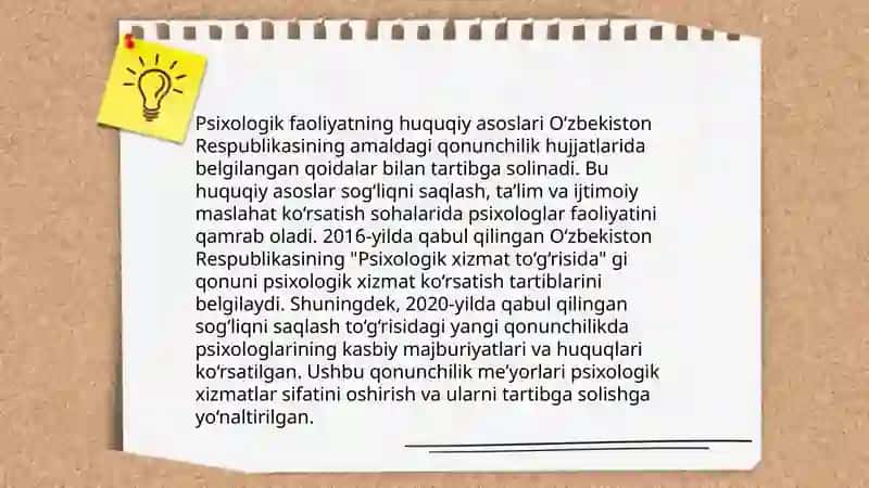 Psixolog kasbiy faoliyati va psixologik metodlar 4