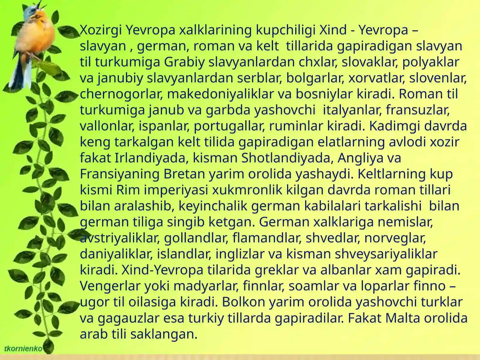 YEVROPA XALQLARI ETNOLOGIYASI 4