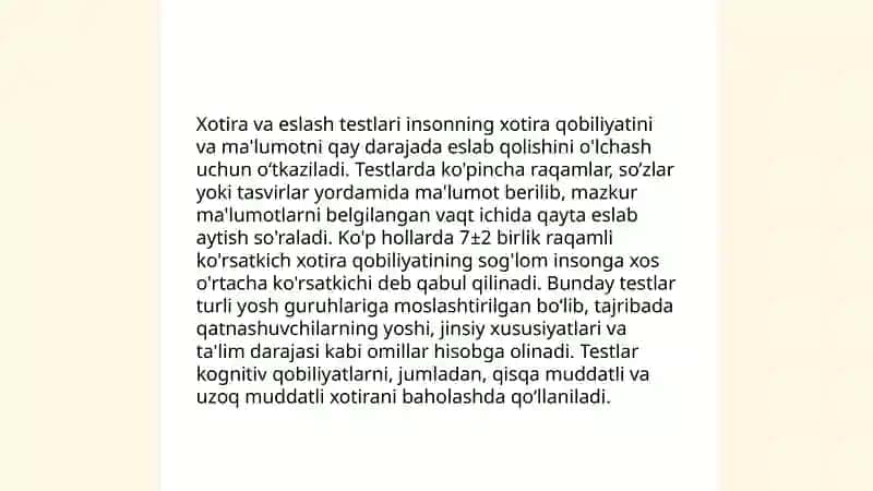 Neyropsixologik tekshirish usullari 4