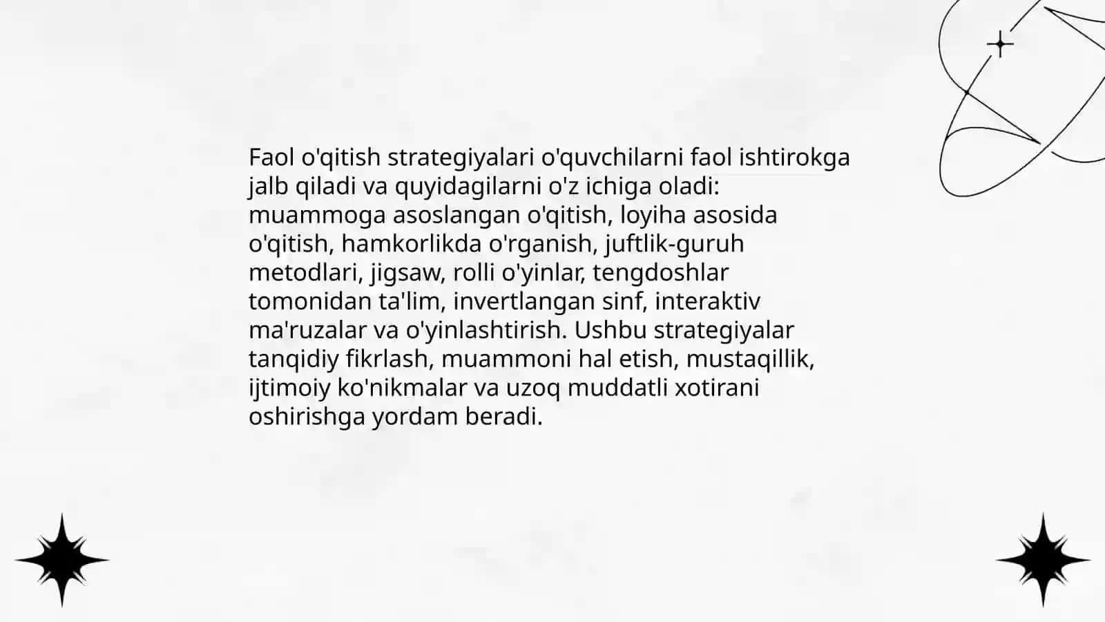 Ta'limning interfaol strategiyalari va metodlari 4