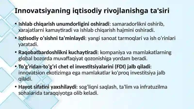 Innovatsiyalarniiqtisodiyo'sishgata'siri 4