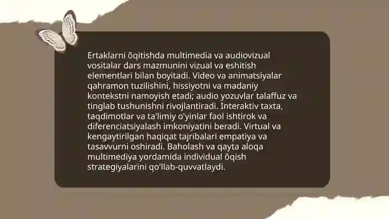 Ertaklarni õqitishda zamonaviy metodlar 4