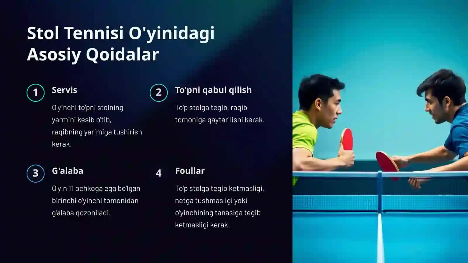 Stol Tennisi O'yini 4