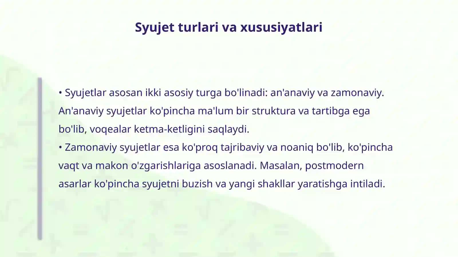 Syujet va uning turlari 4