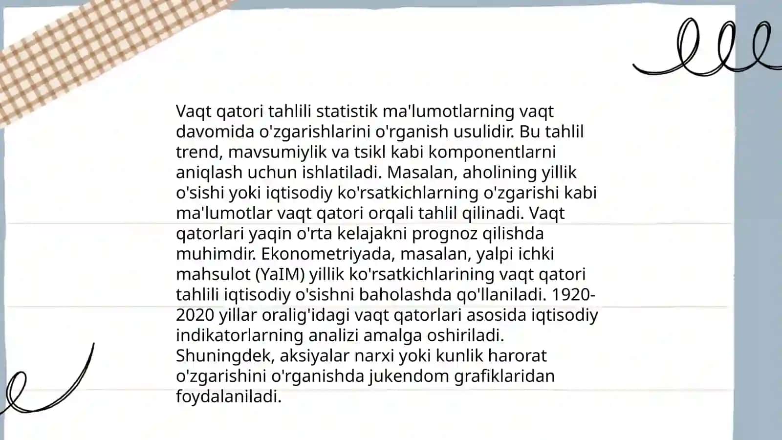 Amaliy ekonometrik modellar 4
