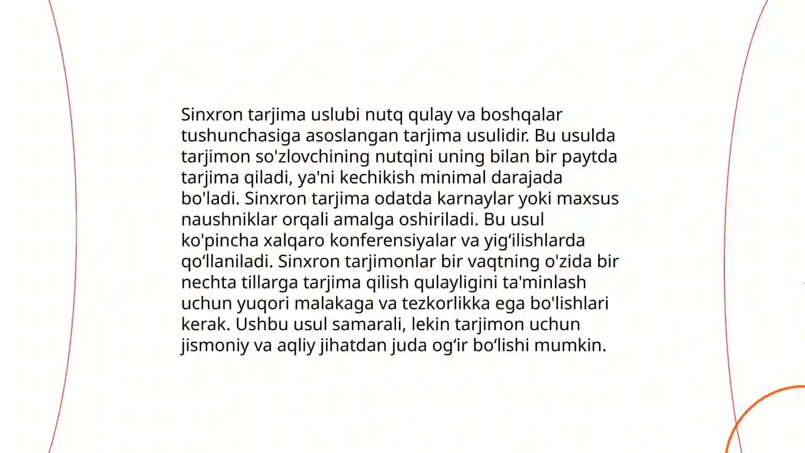 Ogʻzaki tarjima metodlari 4