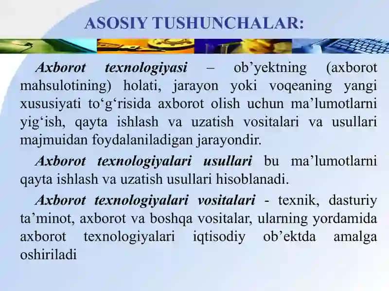 Zamonaviy kompyuter texnologiyalari 4