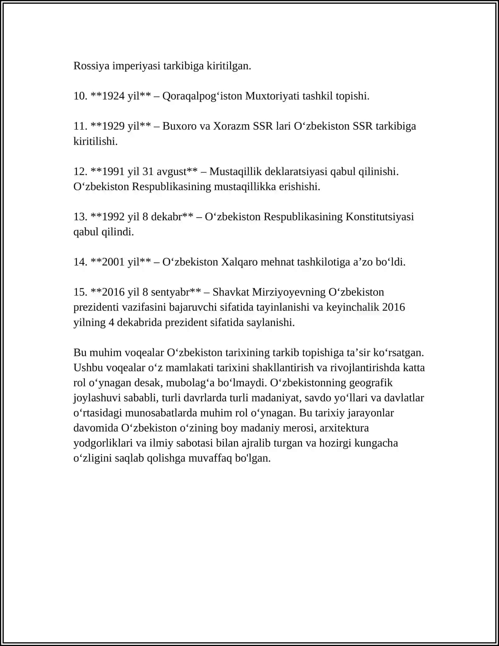 O‘zbekiston tarixidagi ba’zi muhim voqealar 4