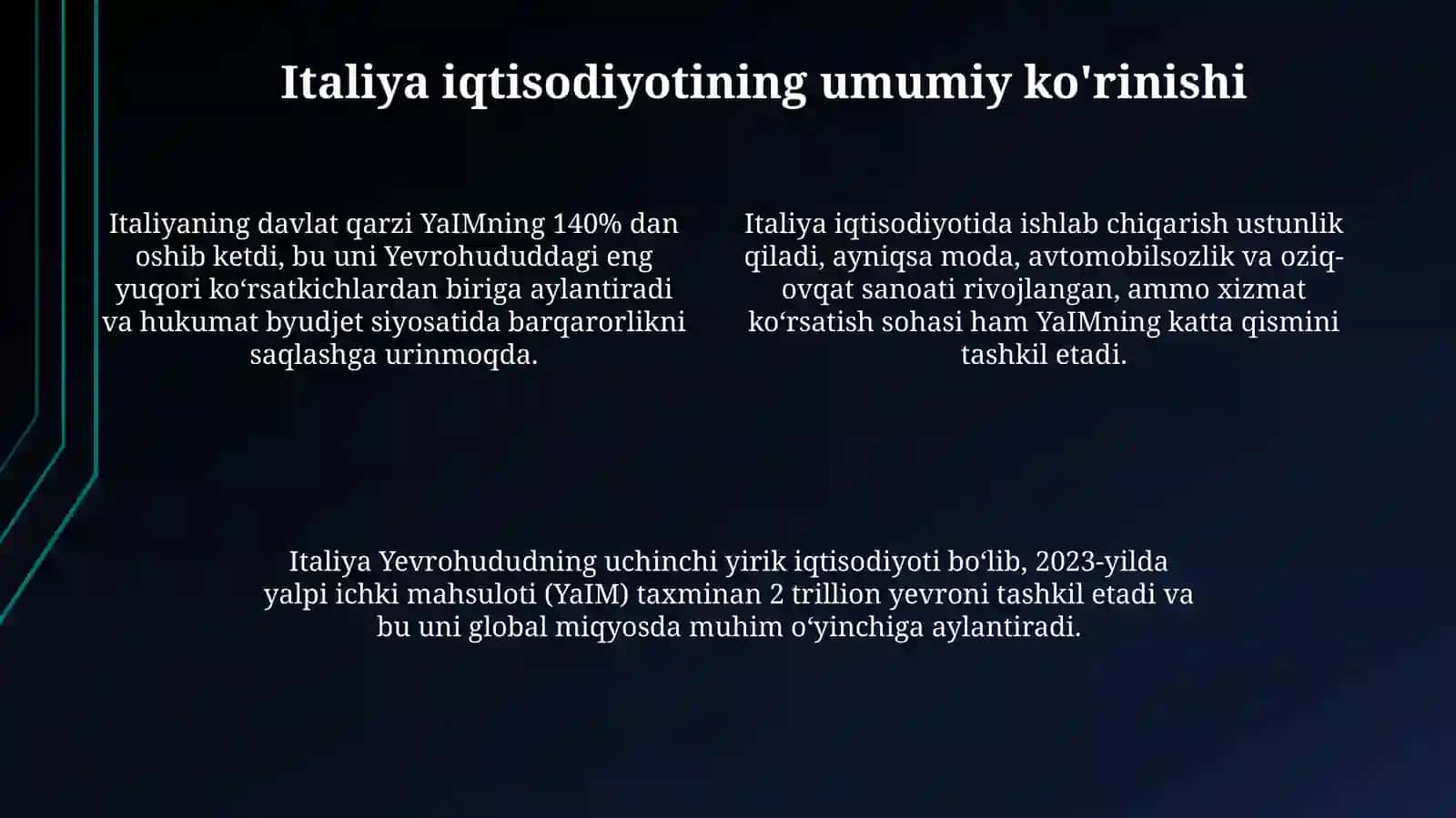 Italiya iqtisodiy siyosati 4