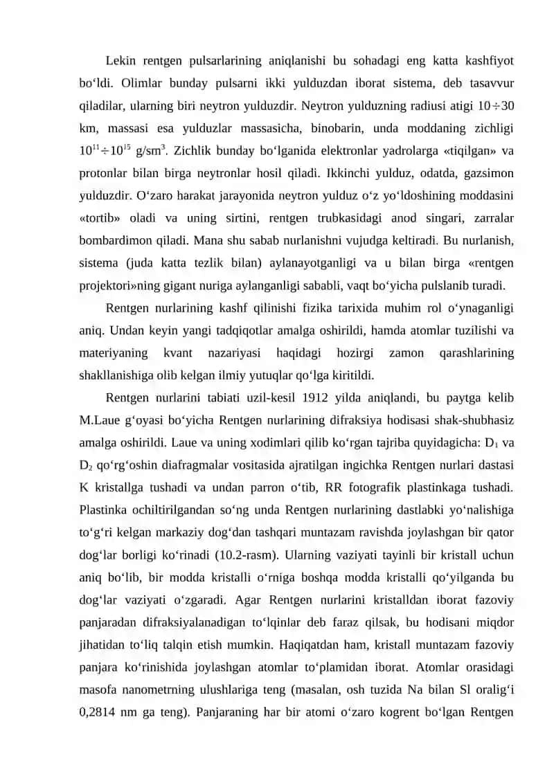 Rentgen nurlari va uning difraksiyasi 4