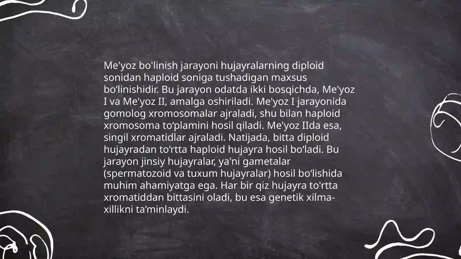 Mitoz va me’yoz sikllari.Patagen ta’sirlari 4