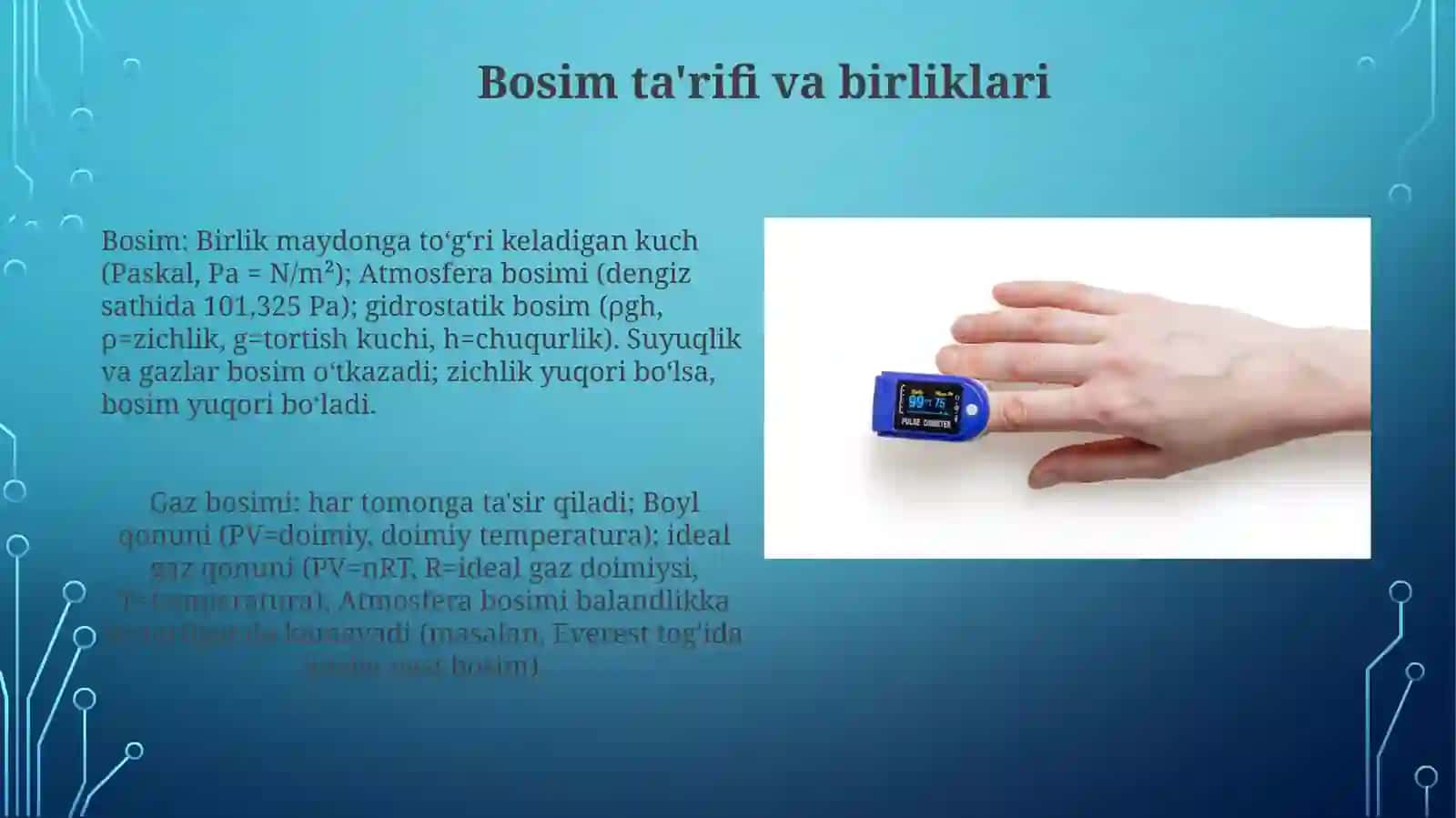 Suyuqlik va gazlarning bosimi 4