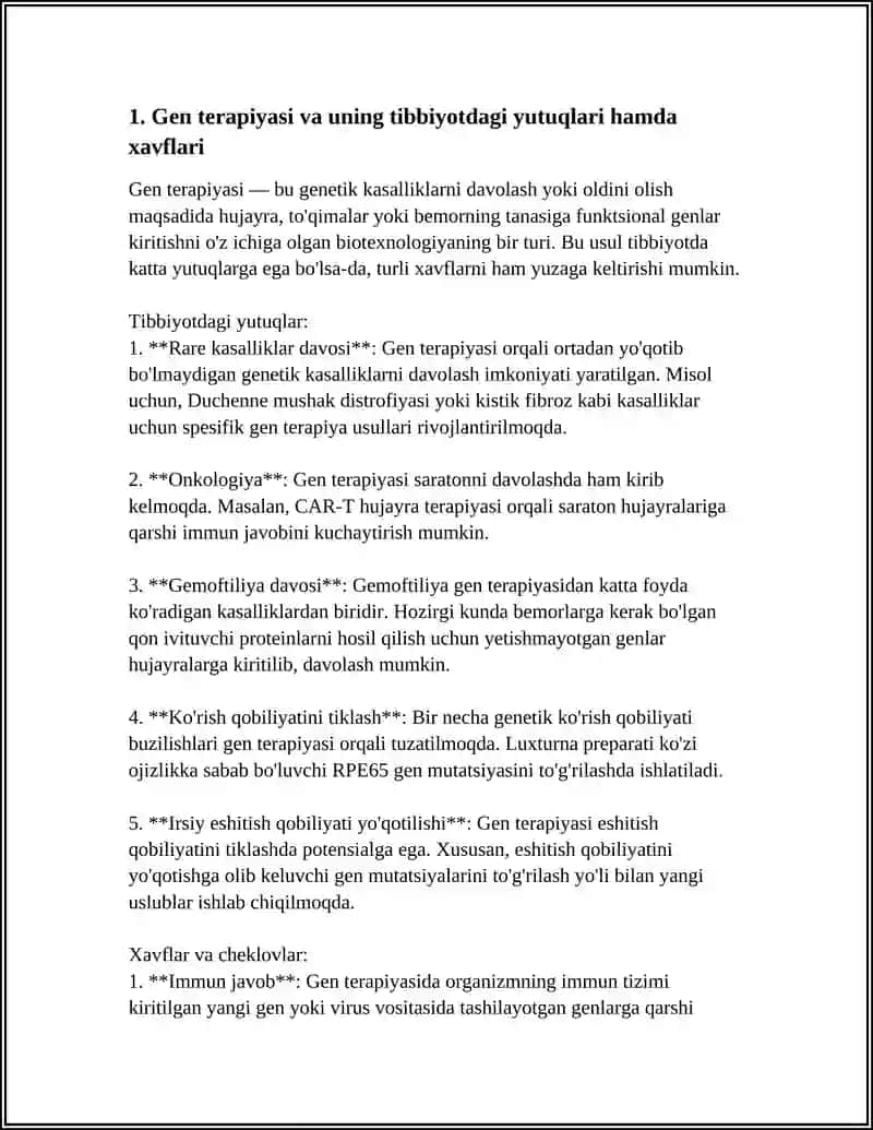 BIOTEXNOLOGIYA YUTUQ VA KAMCHILIKLARI 4