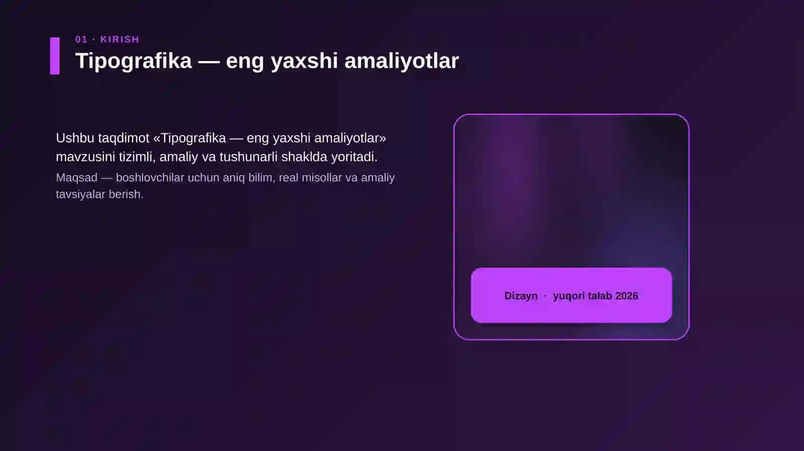 Tipografika — eng yaxshi amaliyotlar 4
