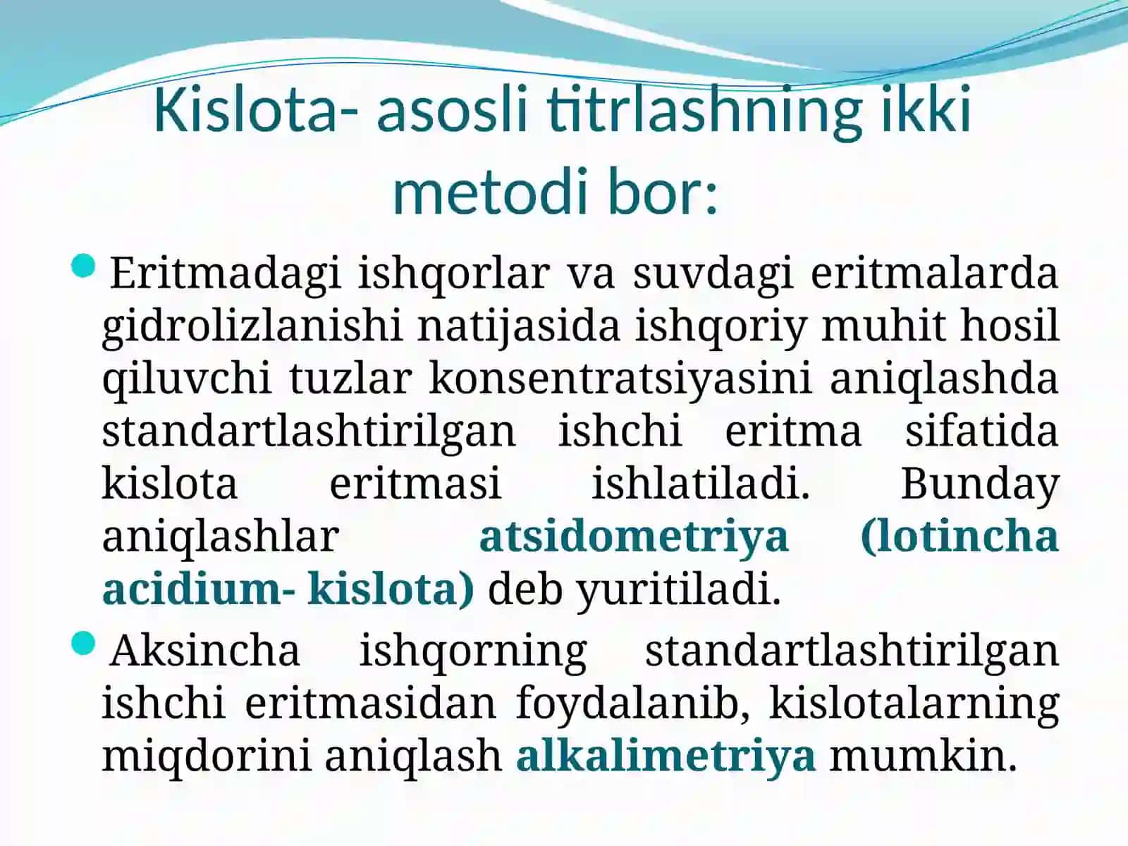 Oksidamitrik titrlash metodlari 4