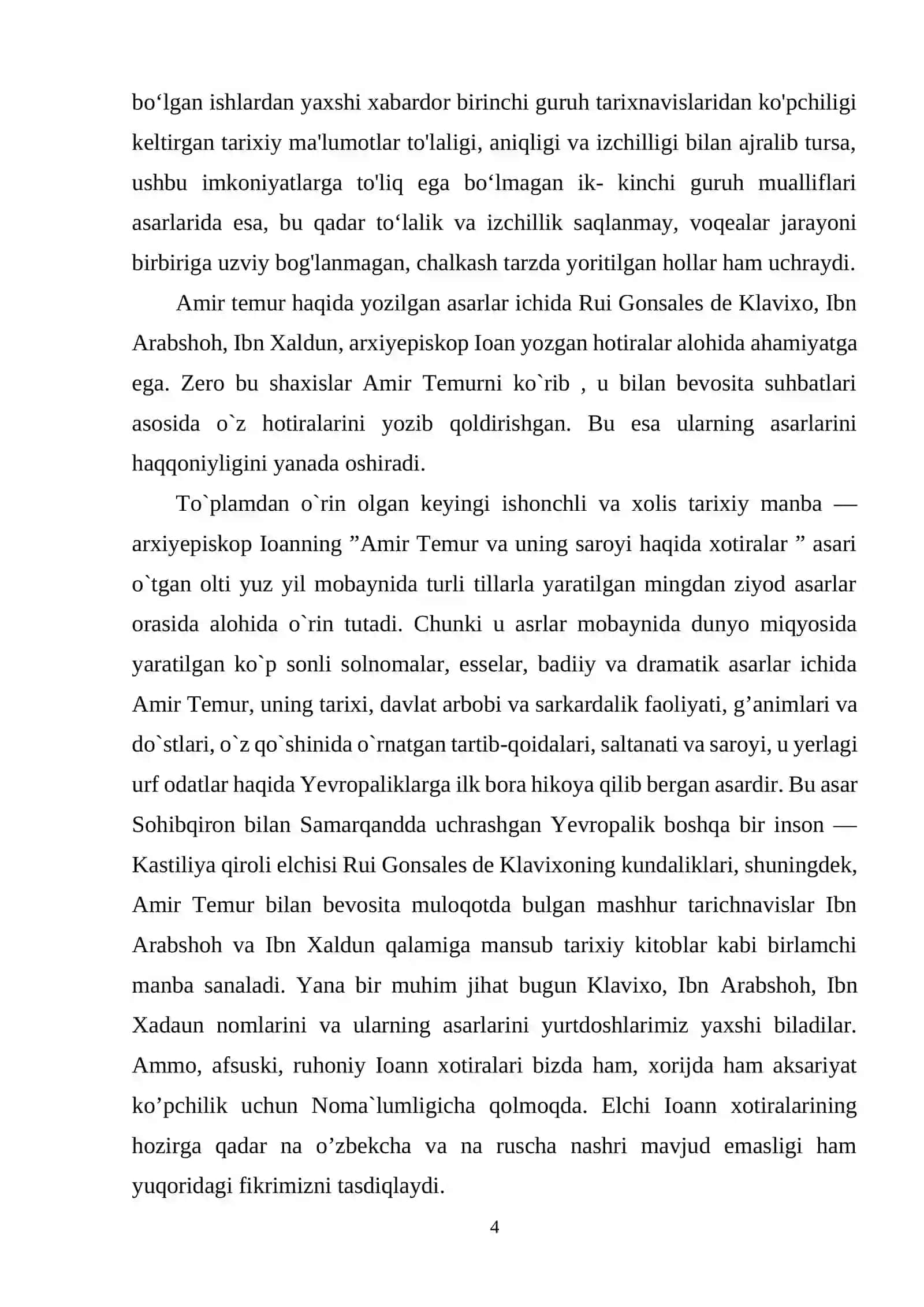 Amir Temur davriga oid sharq va G’arb manbalari 4