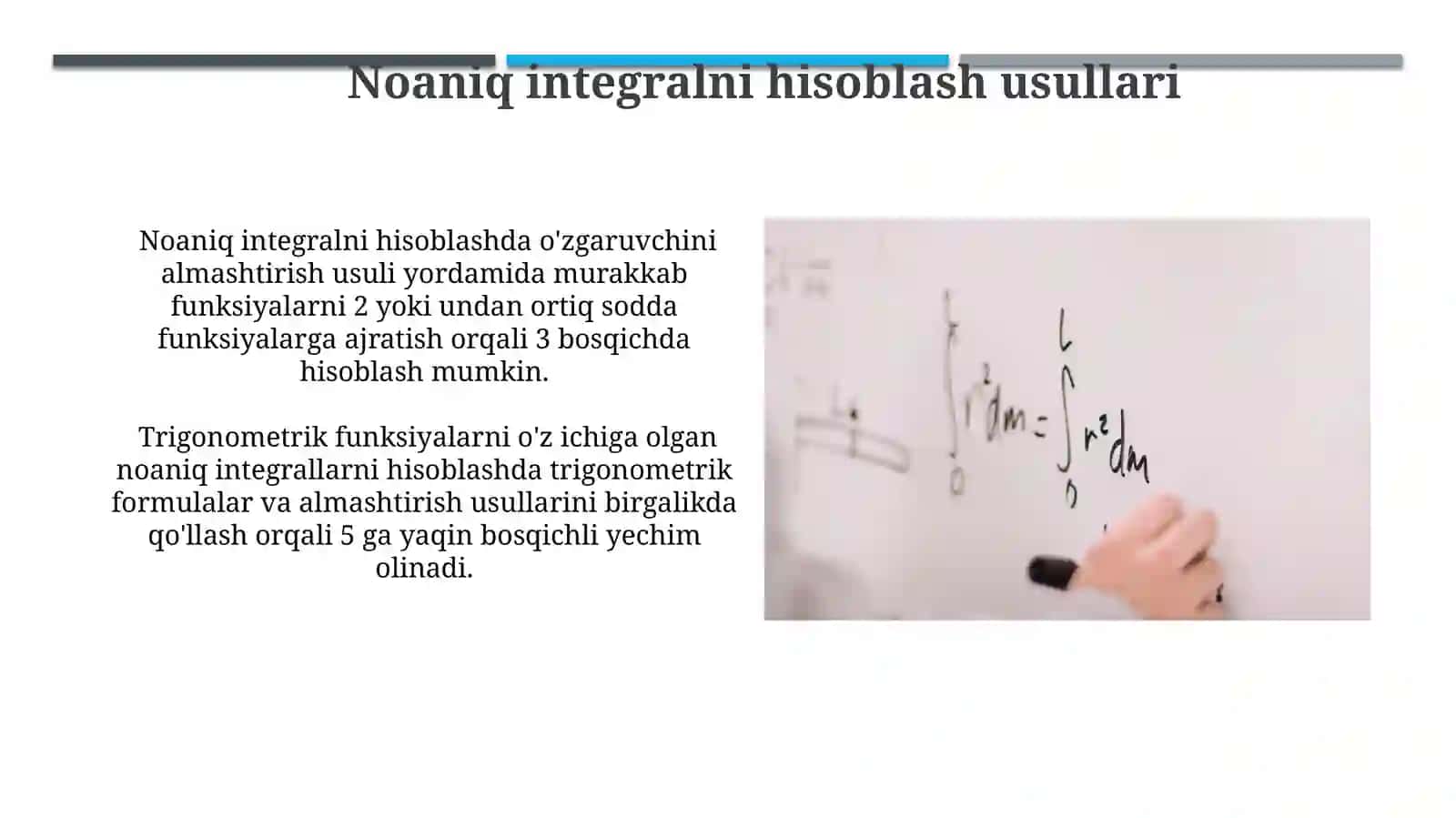Aniqlanmagan integral jadvali 4