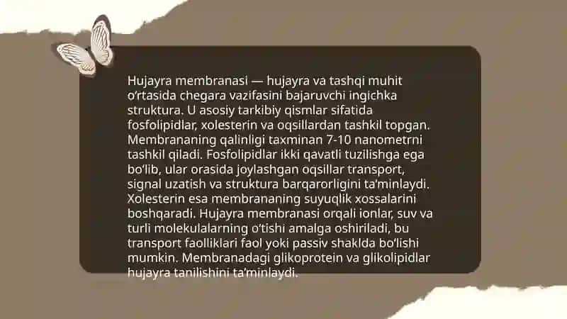 Hujayra biologiyasi 4