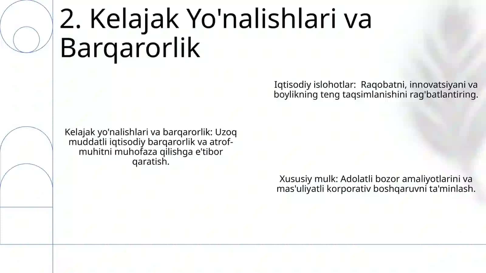 Iqtisodiy islohotlar xususiy mulchilikning shakilanishi 4