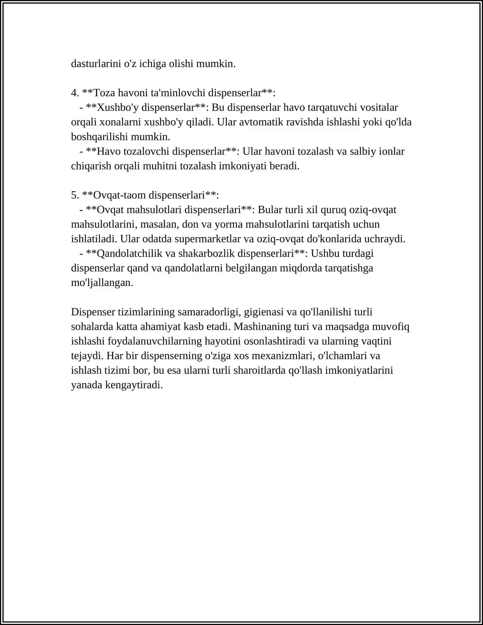 DISPENSER SISTEMALAR 4