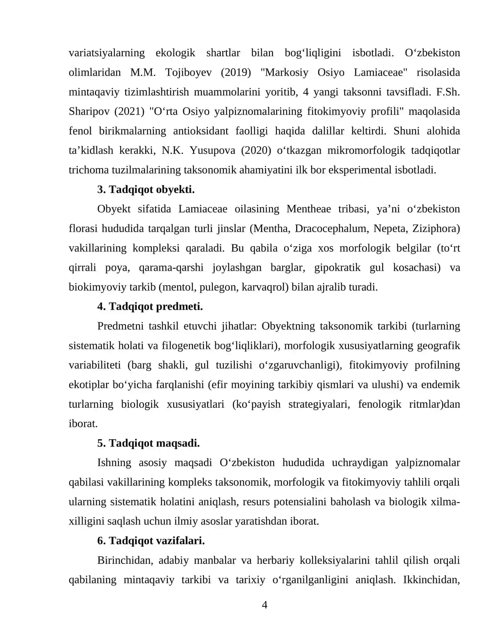 Yalpiznomalar (o'simlik) qabilasi 4