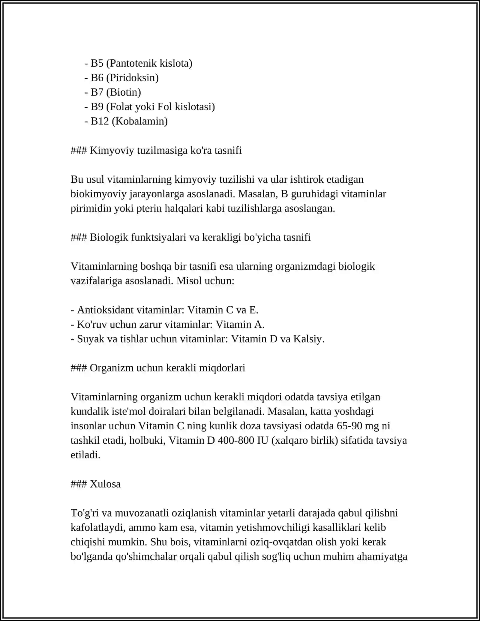 VITAMIN VA VITAMINSIMON MODDALAR 4