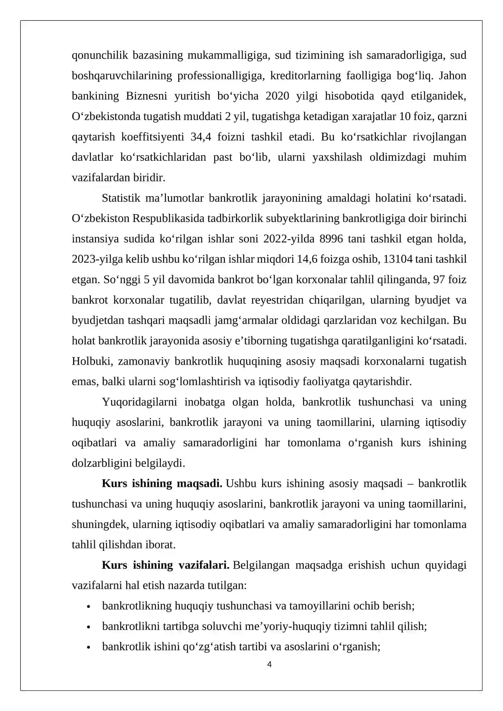 BANKROTLIK TUSHUNCHASI VA TAOMILLARI 4