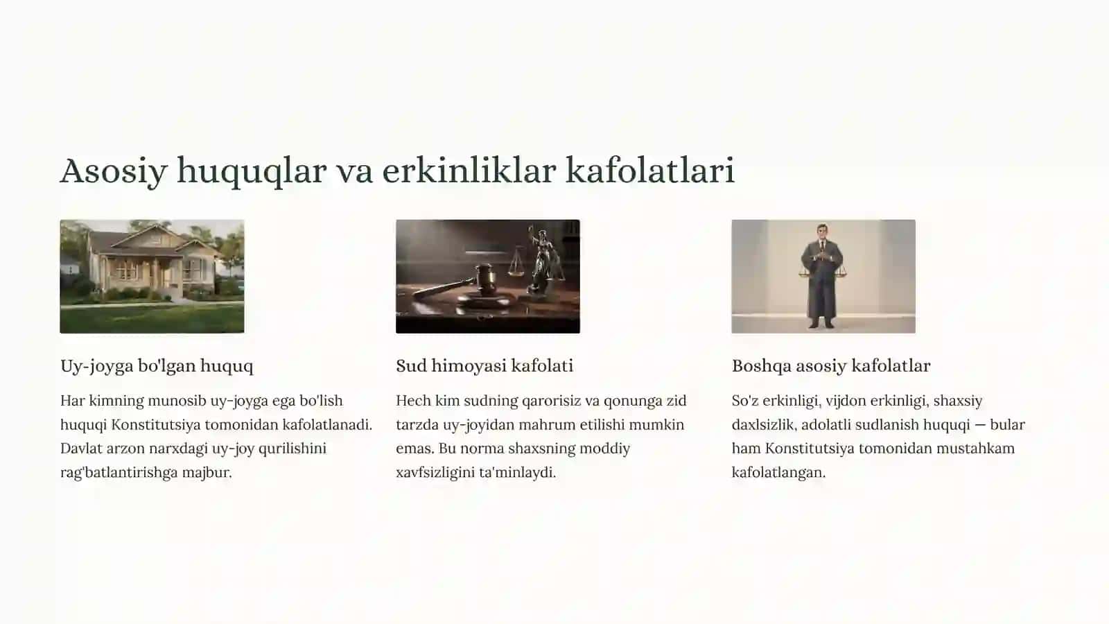 Konstitutsiya: Yangi O'zbekistonning huquqiy asosi 4