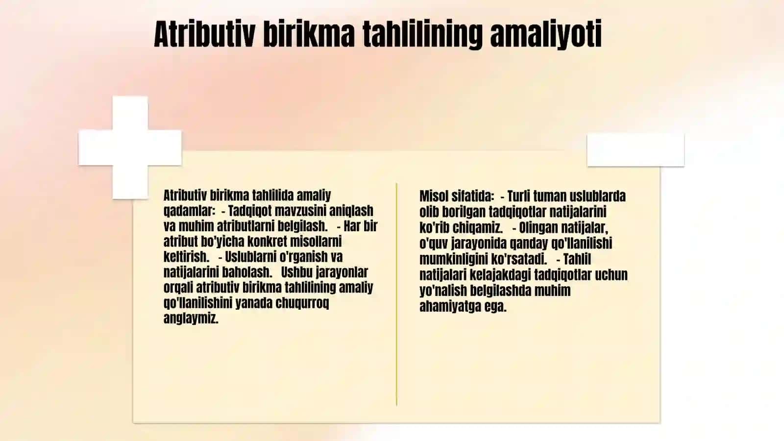 Atributiv birikma tobe komponentining uslubiy imkoniyati 4