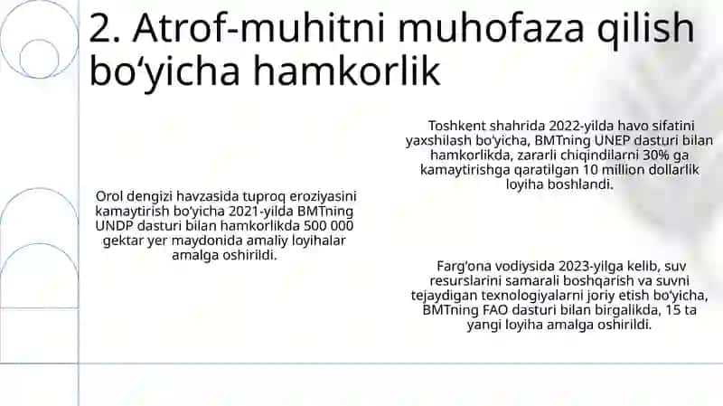 O'zbekiston va BMT Bilan Hamkorlik 4