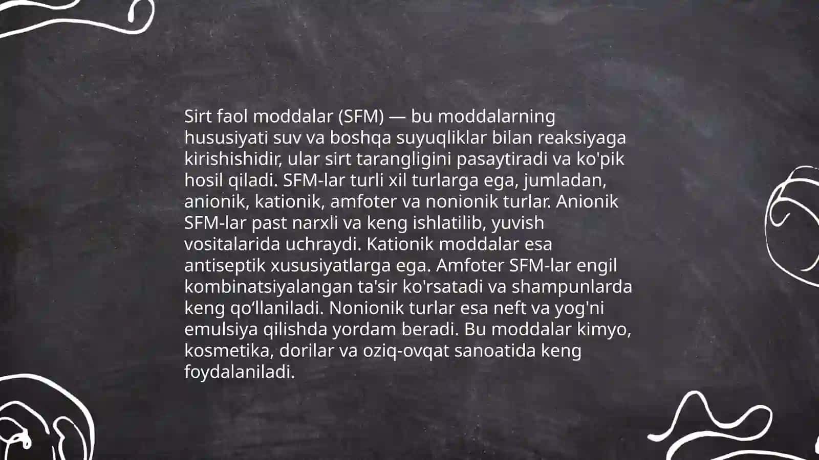 Lipidlar asosida sirt faol modda olish 4