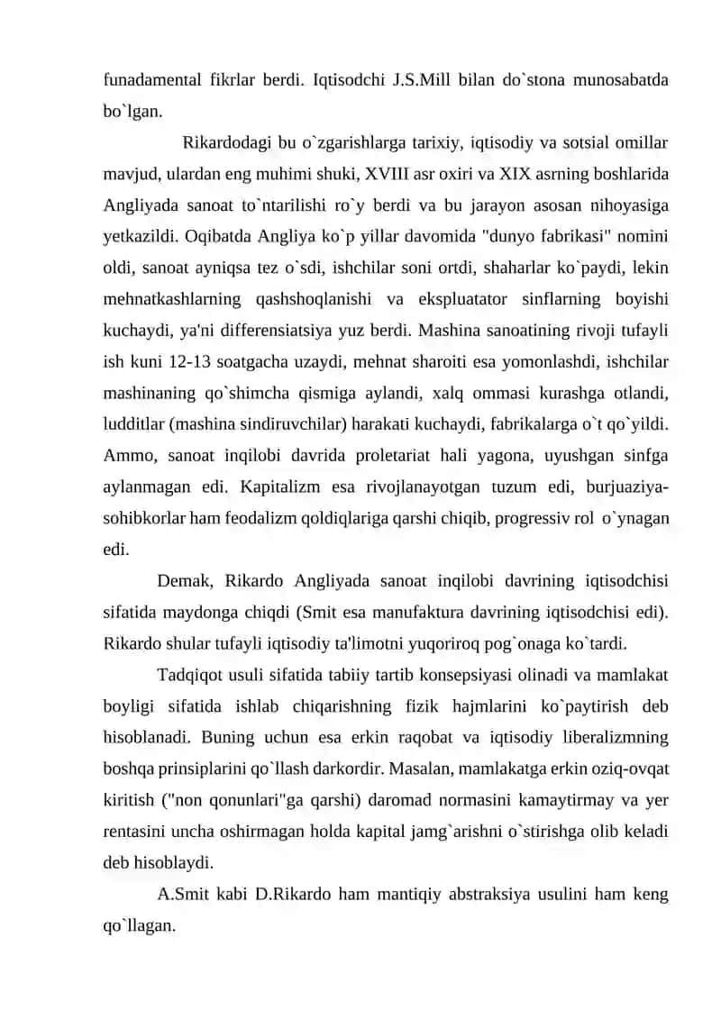 D.Rikardoning klassik iqtisodiy maktab vakili 4