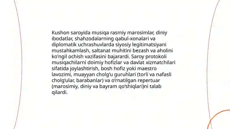 Kushan saltanatining musiqa madaniyati 4
