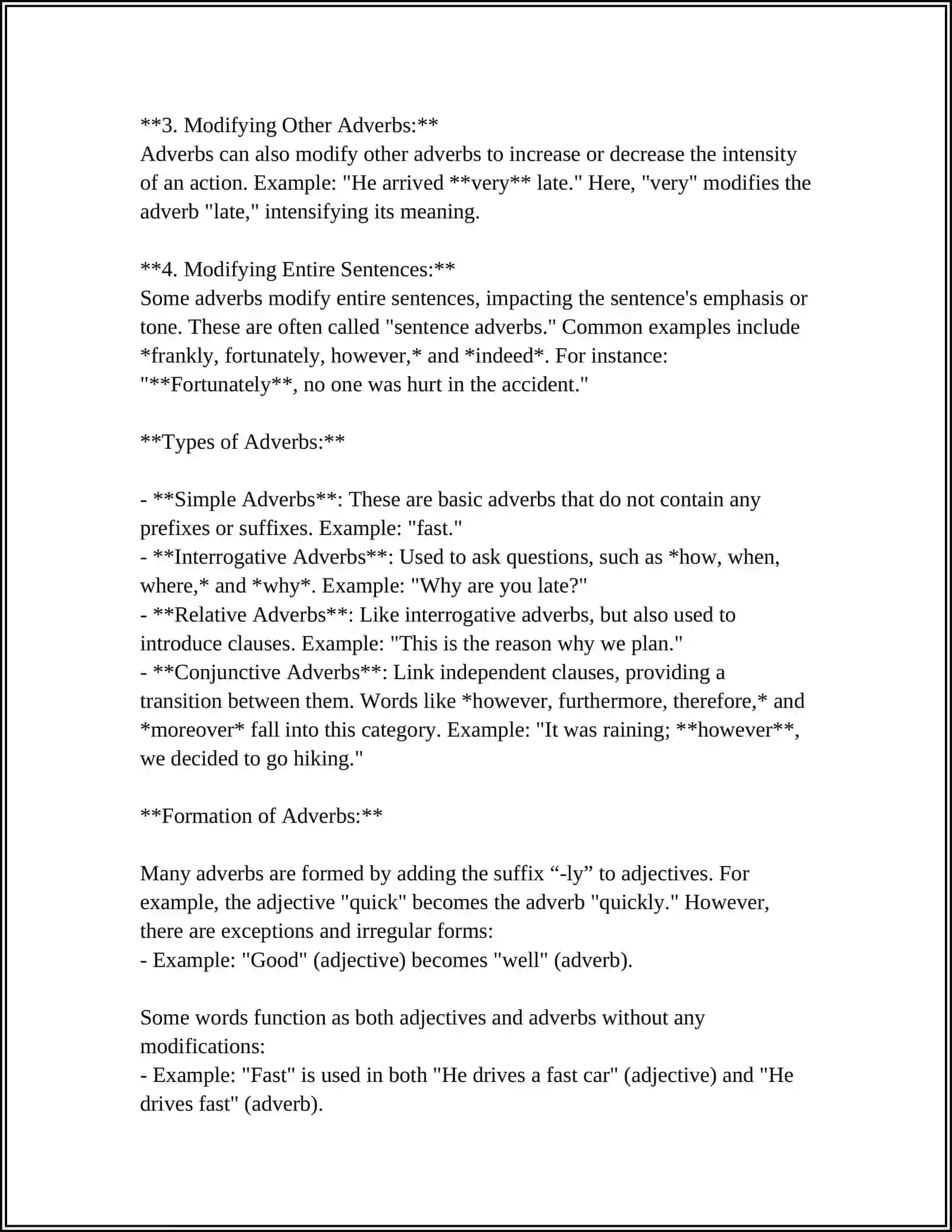 ADVERB 4