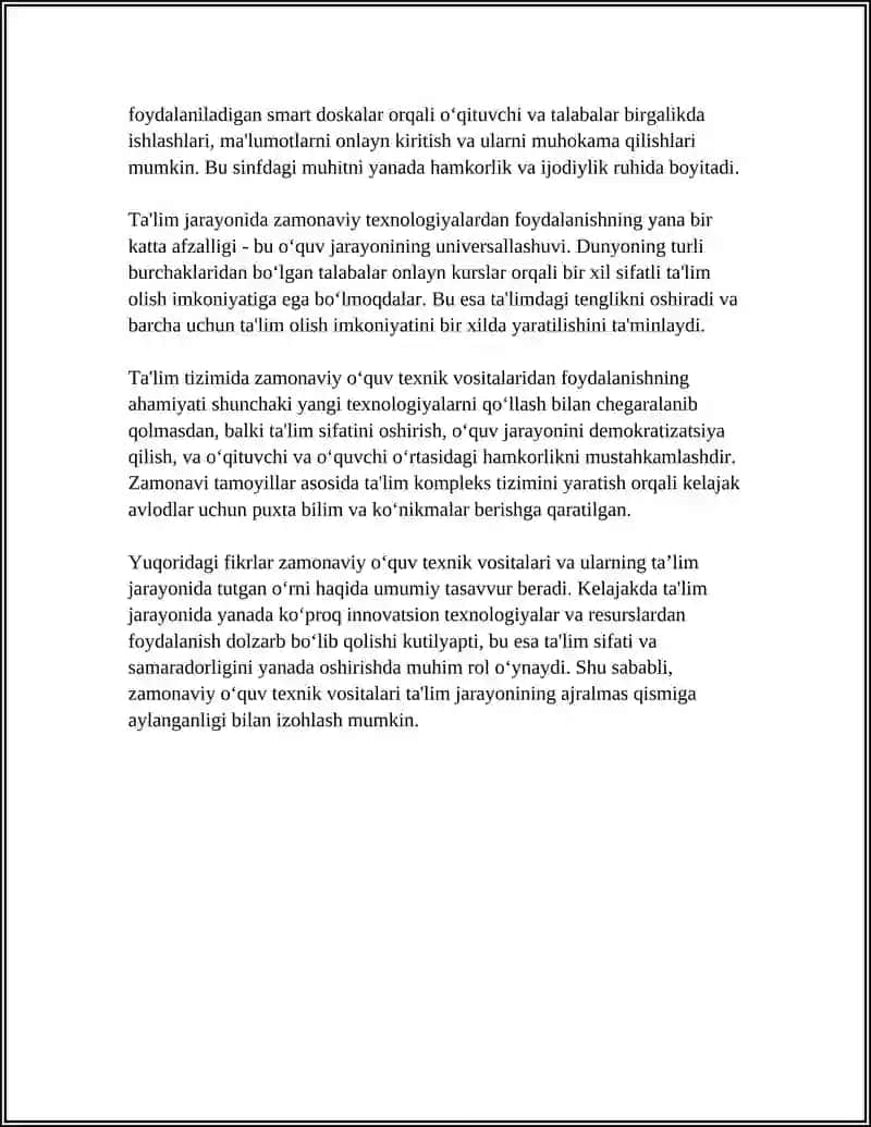 Zamonaviy Oʻquv Texnik Vositalari 4
