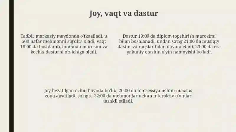 BITIRUV KECHASI 4