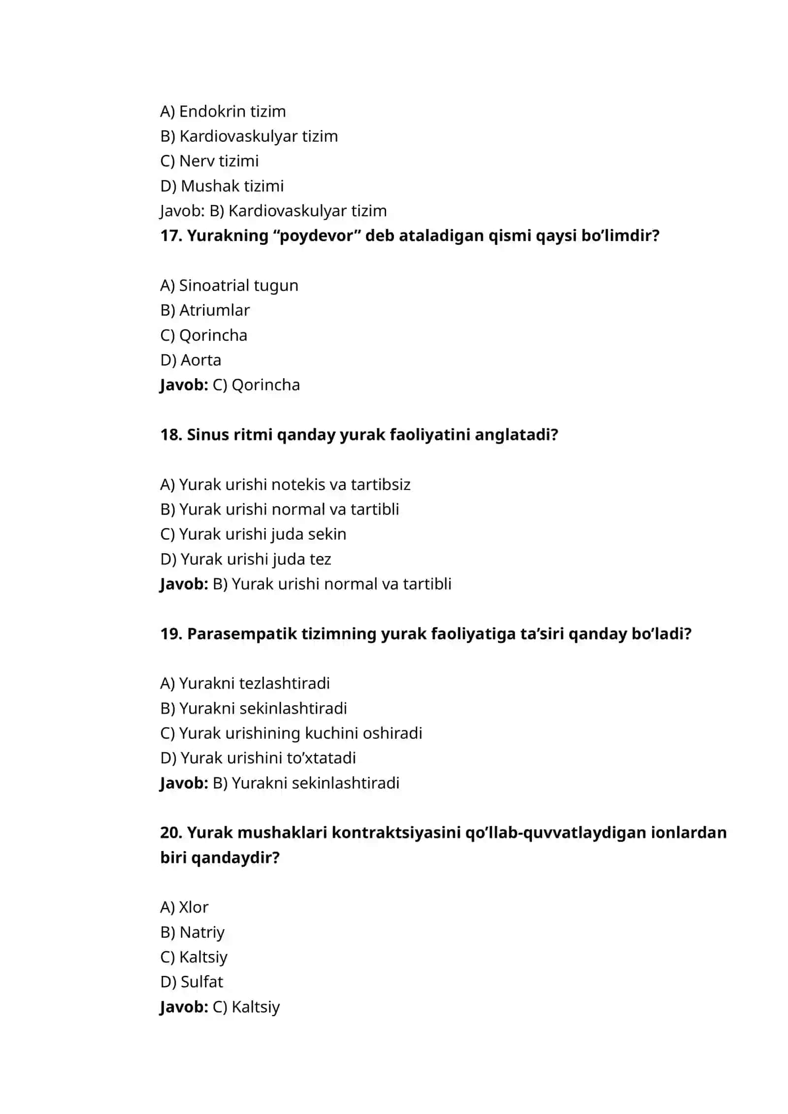 Yurakning sinoatrial tuguni 4