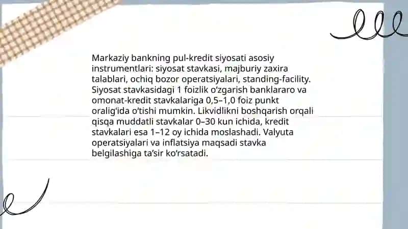 Moliyaviy bozor stavkalari 4