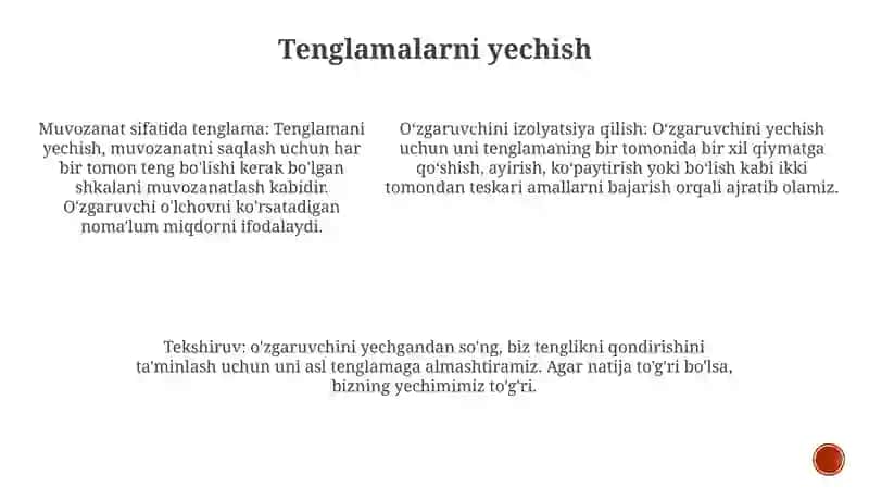 Tenglama 4