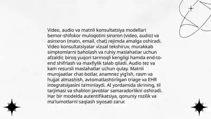 Telemedisina va sun’iy intellekt imkoniyatlari 4