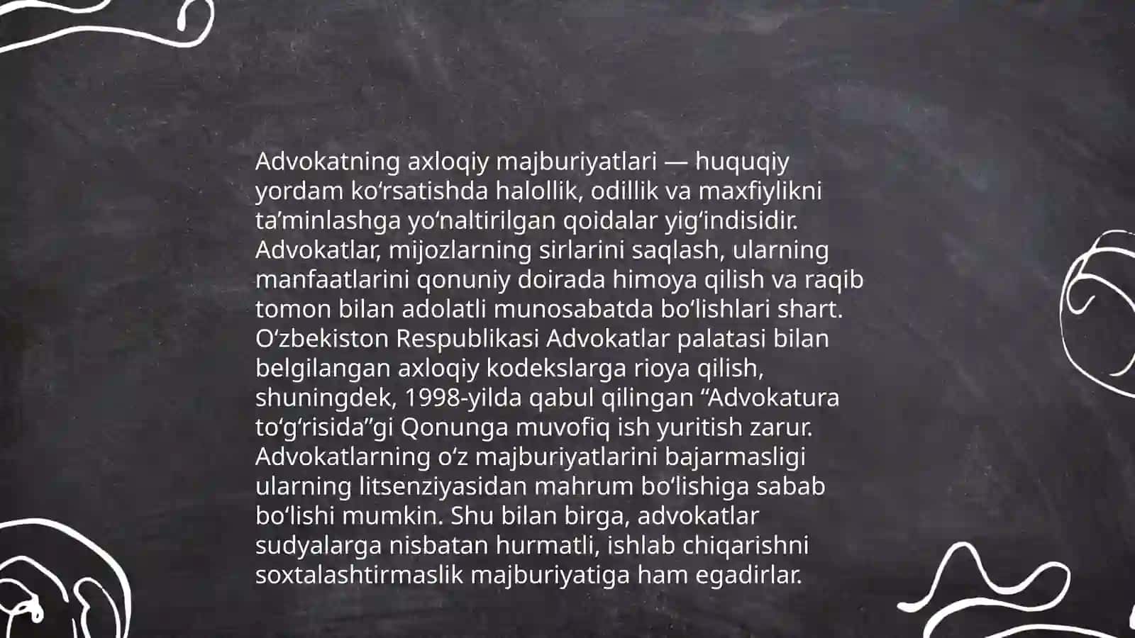 Advokatning kasbiy etikasi 4