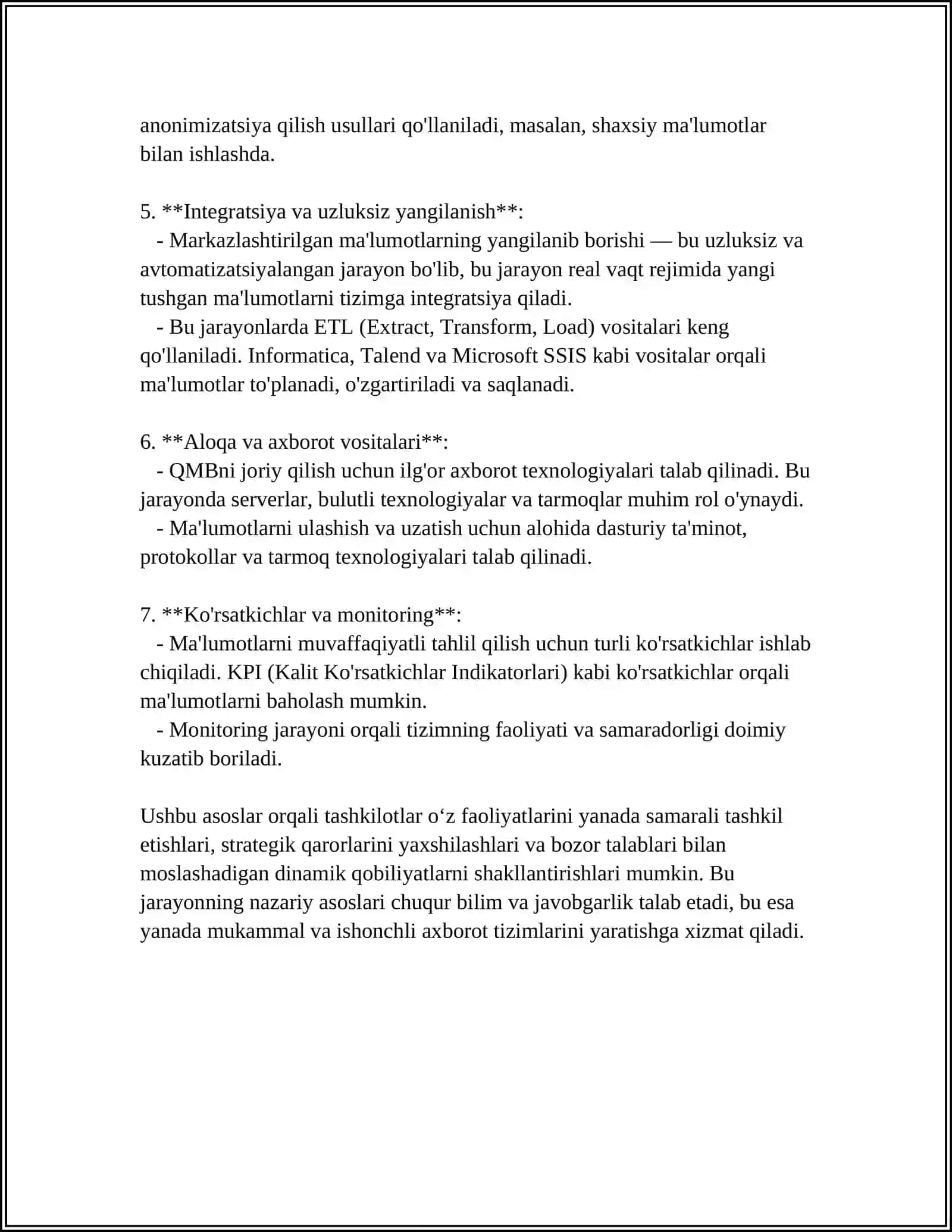 QMB Tayyarlashingning Asosiy Prinsiplari 4
